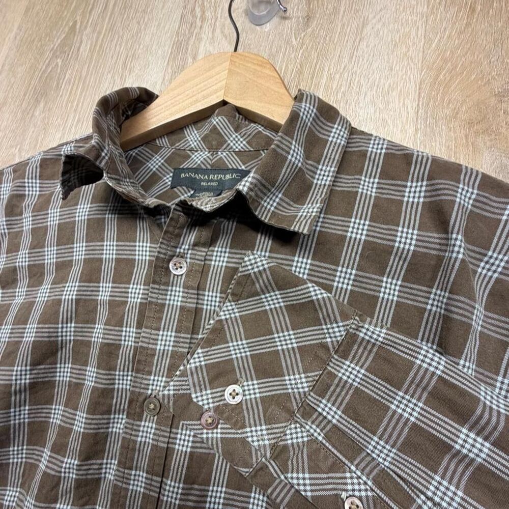 Banana-republic Men's Brown Shirt